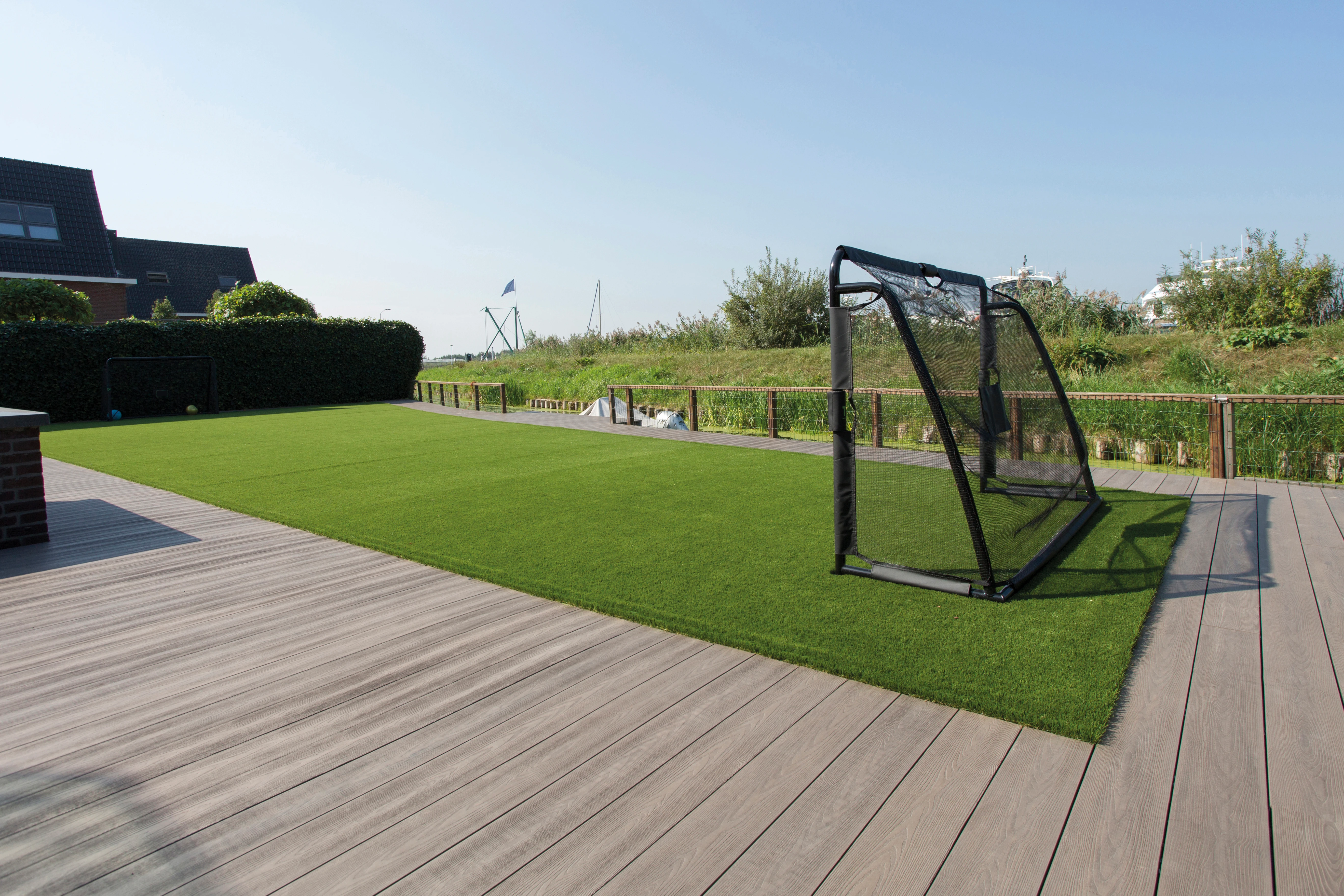 CarpGarant Vlonderplank Composiet 1.9 x 13.5 cm (19 x 135 mm) Vintage Massief Mixed Bruin - Lengte 4 - Afbeelding 2